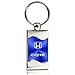 AU-TOMOTIVE GOLD Brushed Metal Key Ring for Honda Civic (Blue)