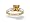 14K Yellow Gold Genuine Square Citrine and Diamond Engagement Ring - Size 4