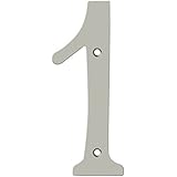 Deltana RN6-1U15 Solid Brass 6-Inch House Number 1 Board