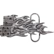 Burning Flaming Dice Belt Buckle
