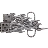 Body Candy - Burning FLAMING DICE Belt Buckle