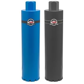 MK Diamond 158713 2-1/2-Inch Black Turbo Supreme Grade Core Bits For Hard Aggregate With Heavy Steel