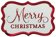 Contemporary Christmas Blank Note Cards and Envelope Seals Bundle (Merry Christmas)