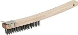 Michigan Industrial Tools MIT Tool Long Handle Wire Brush with Scraper