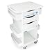 TrippNT 51007 High Density Polyethylene/ABS Core DX Multi Tasking Storage Lab Cart with 3" Rubber Casters, 174lbs Capacity, 23" Width x 34.5" Height x 17.5" Depth, 6 Shelves
