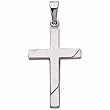 14Kt White Gold Blessed Cross Pendant