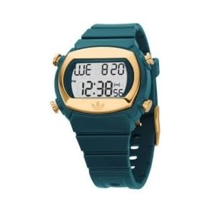 Adidas #ADH6016 Candy Teal Gold Digital Sports Watch