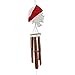 Cohasset Gifts 116PR Cohasset Red Pirate Head Bamboo Wind Chime, Distressed White