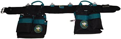 Professional Carpenter's Tool Belt Combo w/ Padded Comfort Belt (Large 35-39 inch waist size)