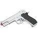Soft Air Smith & Wesson M4505 Spring Powered Pistol (9-Inch, Silver-Black)