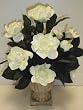 Gardenia in Old World Stone Vase