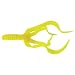 10 - Pk. Mister Twister 4 inch Split Double Tail Lures, WHITE