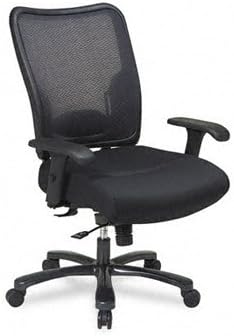 Space® Air Grid® Series Executive Big &amp; Tall Chair with Air Grid® Back and Mesh Seat Chair,space,exec,mesh,,bk