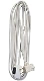Woods 16/2 Extension Cord with Switch, Wired Remote On/Off, White, 15-Feet