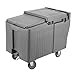 Cambro ICS175L191 Granite Gray Slidinglid 175 Lb Standard Height Portable Ice Bin with Sliding Lid (1 Each)