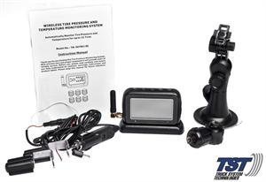Truck System Technologies TPMS 4 Sensor Tire Monitor System w Flow Thru Sensors