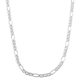 Sterling Silver 3.4-mm Figaro Chain (20 Inch)