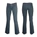 8&9 "MIRO" Low Rise Indogo Denim Jeans by Eight & Nine Designs Moderate Flare No Loop SALE!