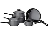 5 PC Silver Belly Saucepan Set Kitchen & Housewares
