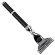 Black Metal Triple Blade Razor from Parker Safety Razor - Accepts Mach 3 Blades