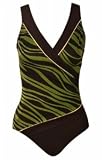 Longitude Safari Green Surplice Swimsuit - Women's Swimwear Plus Size Swimsuit