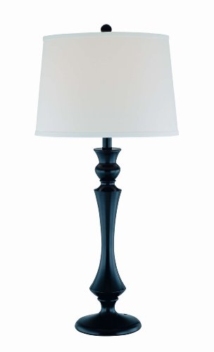 Lite Source LS-21520BLK/WHT Osbert Table Lamp, 