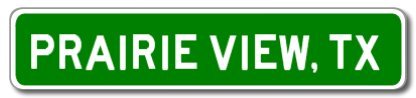 Prairie View, Texas City Limit Sign - Aluminum