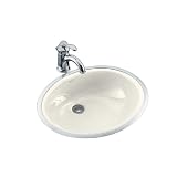 Buy KOHLER K-2257-96 Caxton Tile-In and Metal Frame Lavatory, Biscuit by Kohler