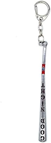 Suicide Squad Keychain Harley Quinn GOOD NIGHT Bat Key Ring