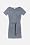 Roll Sleeve Mixed Media Oversize Pocket Dress