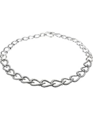 Genuine Ibiza 14K White Gold With Bl Rho Black & Wh Diamond Nk 9 3/4 Ct Tw Rhodium And Necklace Grams 56.7.100% Satisfaction Guaranteed.
