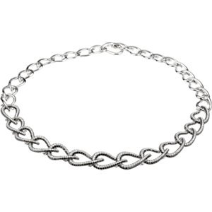 Genuine IceCarats Designer Jewelry Gift 14K White Gold 14Kw W/Bl Rho Blck & Wh Dia Nk. 9 3/4 Ct Tw 14Kw W/Black Rhodium Black And White Diamond Necklace 14Kw W/Bl Rho Blck & Wh Dia Nk In 14K White Gold