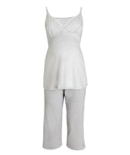 Maternity Grey Stripe Pyjama