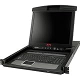 31QaWQiXc3L. SL160  APC AP5816 Rackmount LCD. LCD CONSOLE RACK 17IN W/ INTG 16 PORT ANALOG KVM SWITCH RACK. Built in Analog KVM Switch   16 Computer(s)   17 Active Matrix TFT LCD   1U Height