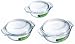 from Pyrex Pyrex 3-Piece Round Casserole Set, 0.75 L, 1.25 L, 2.0 L Casseroles Model 398S522/AM11