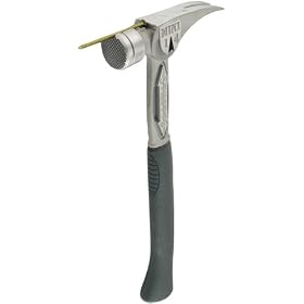 Stiletto TBM14RMC TiBone Mini-14 ounce Replaceable Milled Face Hammer with a Curved  16" Titanium Handle
