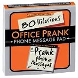 Prank telephone message pad