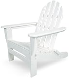 POLYWOOD AD5030WH Classic Folding Adirondack, White