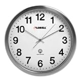 Atomic Wall Clock 11-3/4" Chrome - LLR61001