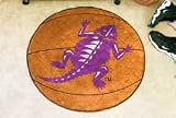 NCAA TEXAS CHRISTIAN HORNED FROGS BASKETBALL SHAPED DOOR MAT RUG