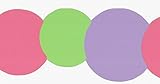 Kidding Around Large Dots Wallpaper Border, Pink/Green, 9.5'x12' [並行輸入品]