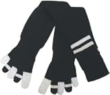 Cotton Socks Feelmax Toe Socks Black Sock with Black/White Toes Men's Shoe Size 10 - 14