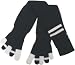 Cotton Socks Feelmax Toe Socks Black Sock with Black/White Toes Men's Shoe Size 10 - 14