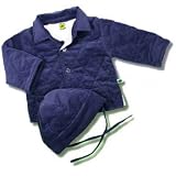 Navy Corduroy Baby Jacket and Cap