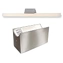 ALUTEC Spiegelleuchte Linestra Linienlampe 1x 35/60W edelstahl gebürstet