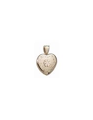 14K Yellow Gold Cremation and Hair Locket w/ Diamond Center 3/4 inch x 3/4 inch in Solid 14K Yellow Gold