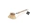 Gute Beautiful Soft Horsehair Bristle Dish Brush 2-inch Head, 7-1/2 Inch Long Beechwood Handle (Beechwood)