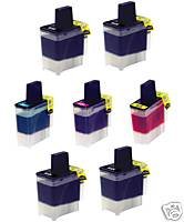 7 pack of compatible ink cartridge (4 black LC41KB and 1 for each color: Cyan/Magenta/Yellow, not refurbished or remanufactured) for Brother DCP-110 DCP-120 DCP110 printer