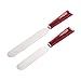 Cake Boss Stainless Steel Tools and Gadgets 2-Piece Icing Spatula Set, Red