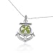 Chuvora Real Irish Four Leaf Clover, Symbol of Good Luck, Anchor Pendant Necklace